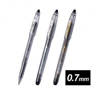 简约线条纯透明杆0.7mm子弹配RS14系列芯中性笔
