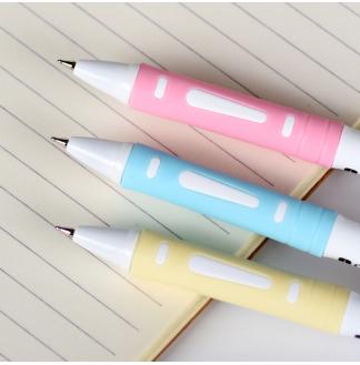 简约素白粉色夹0.5mm配RS12系列芯按压中油笔