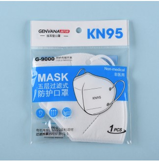 KN95五层过滤式防护口罩1个装